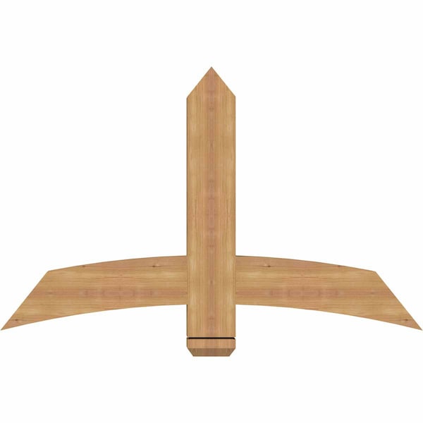 Ekena Millwork Bellingham Timber Gable Bracket, Western Red Cedar, 48"W x 30"H x 3 1/2"D x 5 1/2"F, 15/12 Pitch GBW048X30X0406BEL00SWR - main